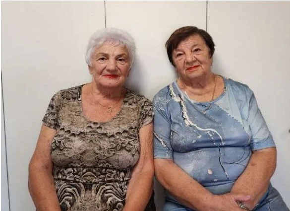 Evgenia Segal and Maria Shaparny survivor portrait